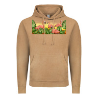 Vintage Camel flamingos with sunset Vintage Hoodie - TumblerDesignByShophia
