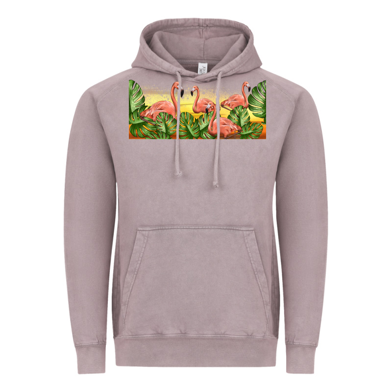 Flamingos With Sunset Vintage Hoodie by TumblerDesignByShophia | Teevron