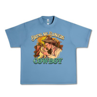 Pebble Blue Bring me flowers cowboy Urban Heavy Tee - HowdyJamesFarm