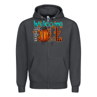 Smoke Welcome Fall Zipper Hoodie - CowhideDigitalArt