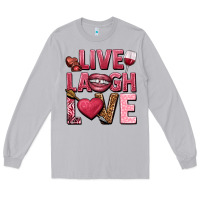 Live Laugh Love Valentine's Day Long Sleeve Tee | Teevron