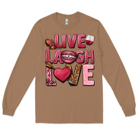 Toasted Coconut Live laugh love Valentine's Day Long Sleeve Tee - HowdyJamesFarm