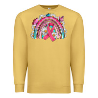 Antique Gold Breast Cancer Rainbow Premium Sweatshirt - Artiststas