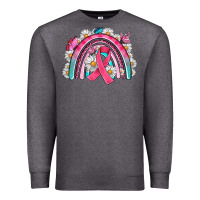 Charcoal Heather Breast Cancer Rainbow Premium Sweatshirt - Artiststas