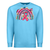 Ocean Blue Breast Cancer Rainbow Premium Sweatshirt - Artiststas