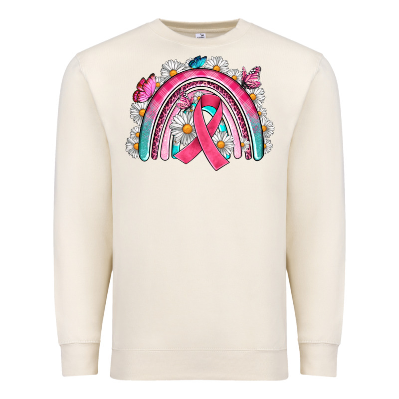 Breast Cancer Rainbow Premium Sweatshirt by Artiststas | Teevron