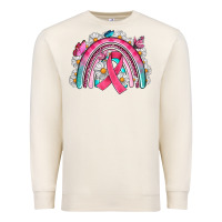 Sandshell Breast Cancer Rainbow Premium Sweatshirt - Artiststas