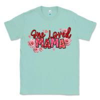 Seafoam one loved mama valentine's day Classic Tee - texasbilliewilder