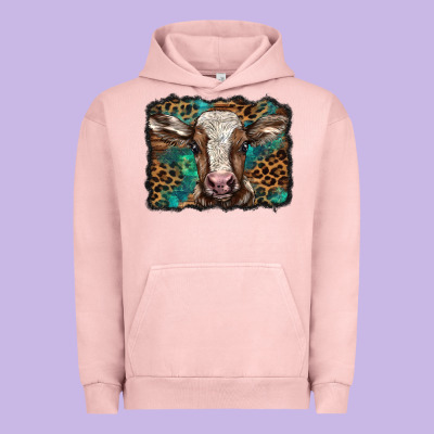 Christmas Background Baby Calf Urban Hoodie Designed By Barkaloodesign