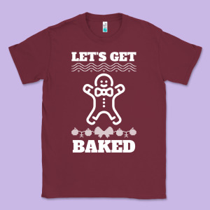 Let's Get Baked Smoking Weed Funny Christmas Gift 1 Classic Tee Designed By Lanvoart