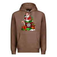 Chestnut Christmas Santa Claus Coffee Cup Premium Hoodie - FaDigitalArtStudio