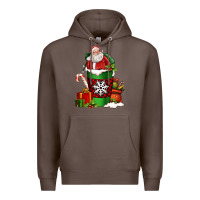Coffee Christmas Santa Claus Coffee Cup Premium Hoodie - FaDigitalArtStudio