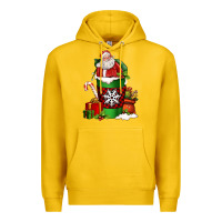 Lemon Christmas Santa Claus Coffee Cup Premium Hoodie - FaDigitalArtStudio