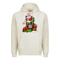 Christmas Santa Claus Coffee Cup Premium Hoodie | Teevron