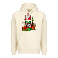Sandshell Christmas Santa Claus Coffee Cup Premium Hoodie - FaDigitalArtStudio
