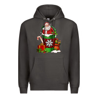 Smoke Christmas Santa Claus Coffee Cup Premium Hoodie - FaDigitalArtStudio