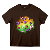 Chocolate Brown halloween candy patches Heavy Core Tee - BundleAndBundleShop