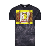 Cloud Black raising ballers with baseball and softball leopard tumbler tbs Vintage Tee - TumblerDesignByShophia