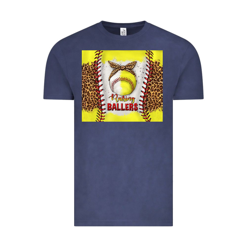 Raising Ballers With Baseball And Softball Leopard Tumbler Tbs Vintage Tee by TumblerDesignByShophia | Teevron