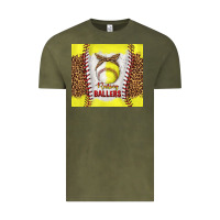Vintage Olive raising ballers with baseball and softball leopard tumbler tbs Vintage Tee - TumblerDesignByShophia