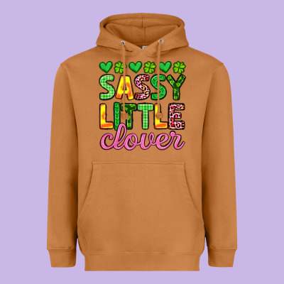 Sassy Little Clover St Patrick S Day Heavyweight Hoodie Designed By Artiststas