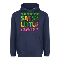 Navy sassy little clover st patrick s day Heavyweight Hoodie - Artiststas