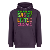 Plum sassy little clover st patrick s day Heavyweight Hoodie - Artiststas