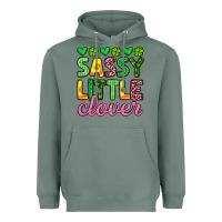 Sage sassy little clover st patrick s day Heavyweight Hoodie - Artiststas