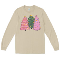 Mushroom christmas trees Long Sleeve Tee - CowGirlArtShop