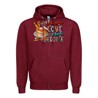 Burgundy cooking is love made edible Zipper Hoodie - CowhideDigitalArt