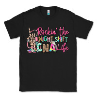 Black rockin the night shift cna life Classic Tee - RanaPortraitStore