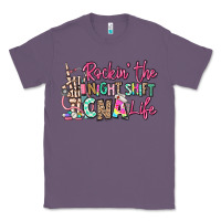 Lavender rockin the night shift cna life Classic Tee - RanaPortraitStore