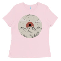 Bubblegum Pink The Mountains Are Calling Ladies Tee - Bettercallsaul
