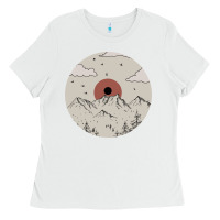White The Mountains Are Calling Ladies Tee - Bettercallsaul