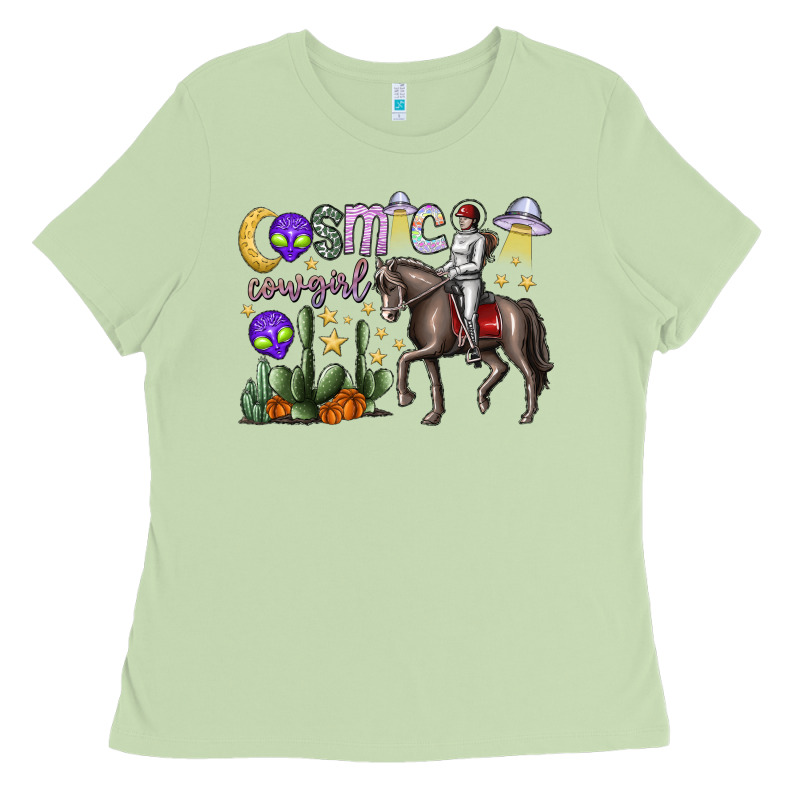 Cosmic Cowgirl Ladies Tee by SublimationCraftShop | Teevron