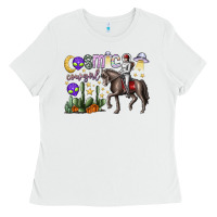 White cosmic cowgirl Ladies Tee - SublimationCraftShop