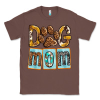 Chestnut Dog Mom with Paw Classic Tee - texasbilliewilder