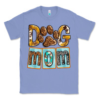 Colony Blue Dog Mom with Paw Classic Tee - texasbilliewilder