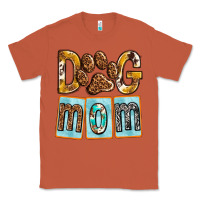 Copper Dog Mom with Paw Classic Tee - texasbilliewilder