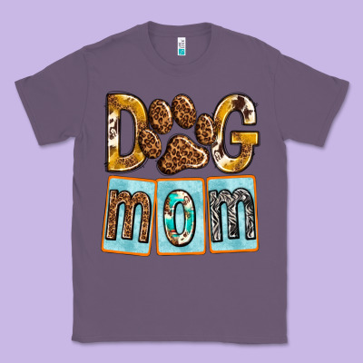 Dog Mom With Paw Classic Tee Designed By Texasbilliewilder