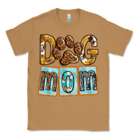 Toasted Coconut Dog Mom with Paw Classic Tee - texasbilliewilder