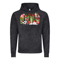 Vintage Black Cow and strawberry coffee cups Vintage Hoodie - HowdyJamesFarm