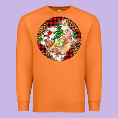 Christmas Chicken Premium Sweatshirt Designed By Artiststas