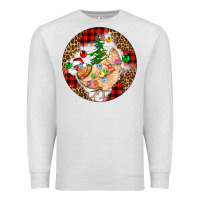 Oatmeal Heather Christmas chicken Premium Sweatshirt - Artiststas