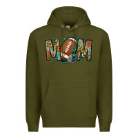 Army Green American football mom Premium Hoodie - Jasminsmagicworld