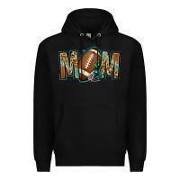 Black American football mom Premium Hoodie - Jasminsmagicworld