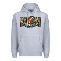 Heather Grey American football mom Premium Hoodie - Jasminsmagicworld