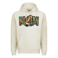 Oatmeal Heather American football mom Premium Hoodie - Jasminsmagicworld