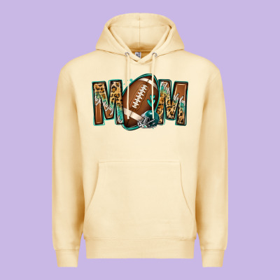 American Football Mom Premium Hoodie Designed By Jasminsmagicworld