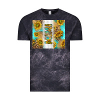 Cloud Black western mother's day mimi with turquoise and sunflowers and leopard tu Vintage Tee - TumblerDesignByShophia